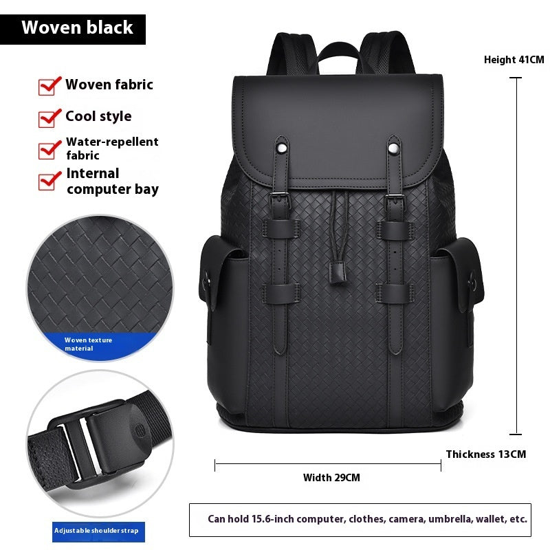 Curved Shoulder Strap New Men's Casual Business Travel Backpack bag