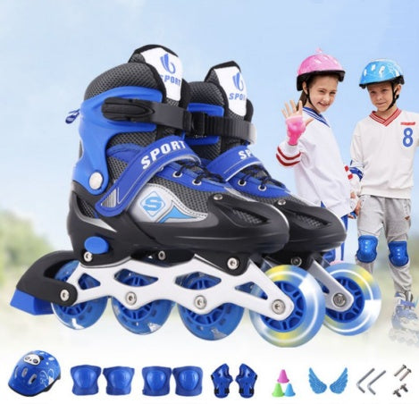 Flashing lights adjustable Inline skates roller skates