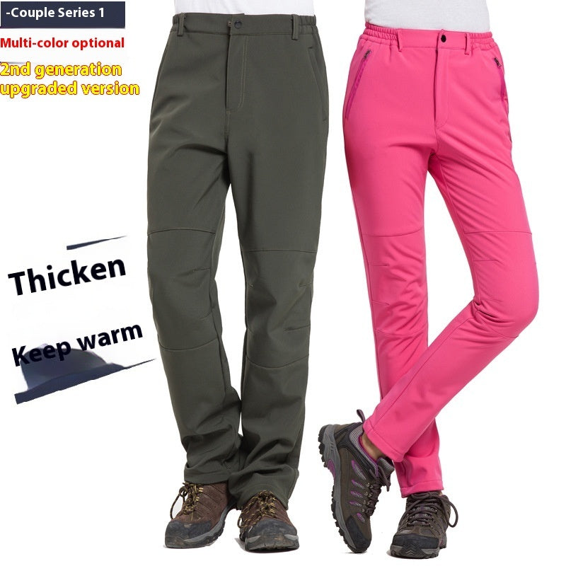 Autumn And Winter Tactical Pants Men And Women Outdoor Thickened Couple