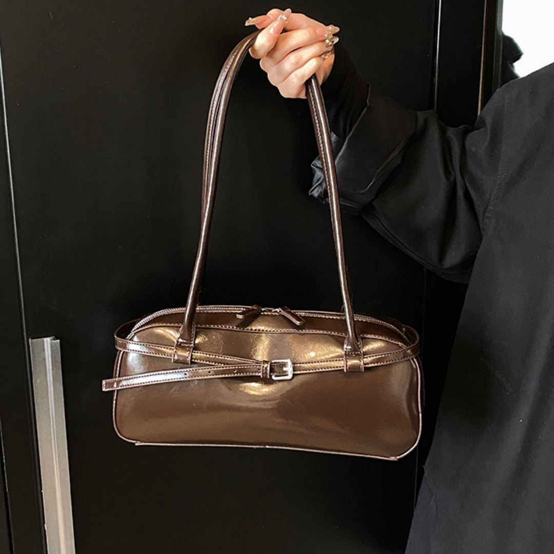 Women's / Ladies Hot Selling/ Best sellers on AmaZon , Stunning sandwich Boston style Leather Bag Handbag Underarm clutch Tote trendy sandwich bag