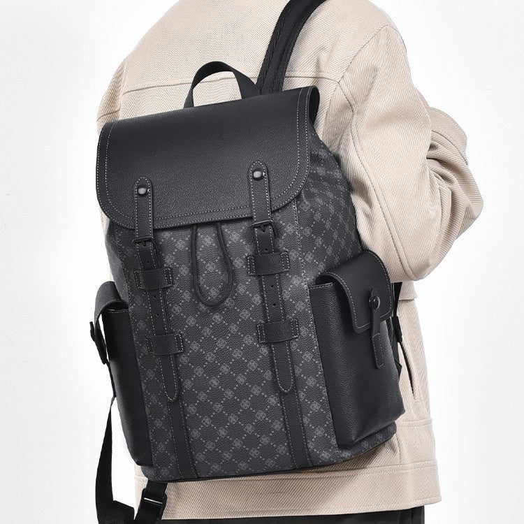 Curved Shoulder Strap New Men's Casual Business Travel Backpack bag