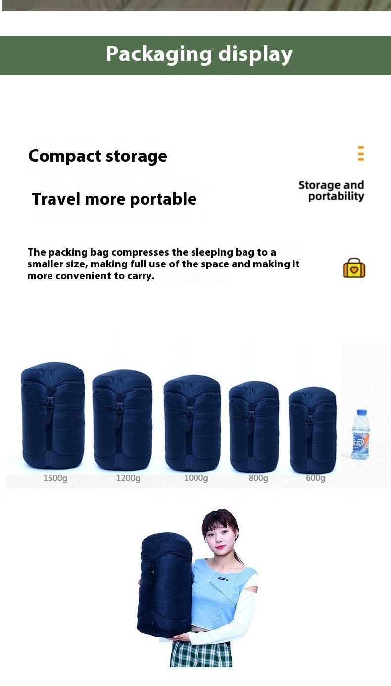 Ultralight Mummy Goose - Down-filled Sleeping Bag - Climbing Hiking Mountaineering Tactical Army Winter Survival bag with storage bag - waterproof wear resistant Tearproof Durable - 400g to 3000g down sleeping pods - emergency winter snow survival gear x