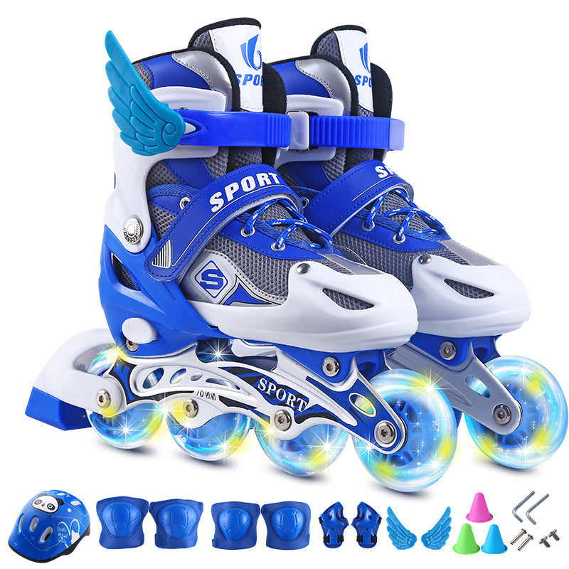 Flashing lights adjustable Inline skates roller skates
