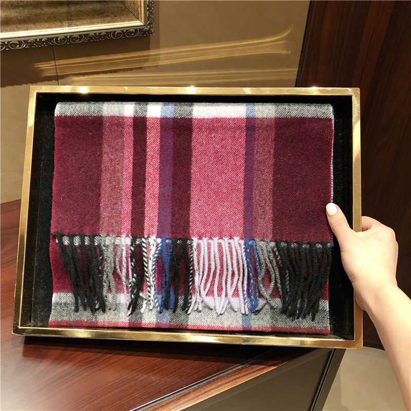 Edinburgh Scotland Edinburgh Plaid Scarf Winter New Wool Cashmere Warm wool scarves shawl dress