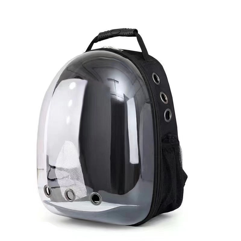 Fashionable Transparent Panoramic Outdoor Four Seasons Universal Pet Backpack Side Opening Breathable pets backpack - astronauts special design - beautiful Trending bags