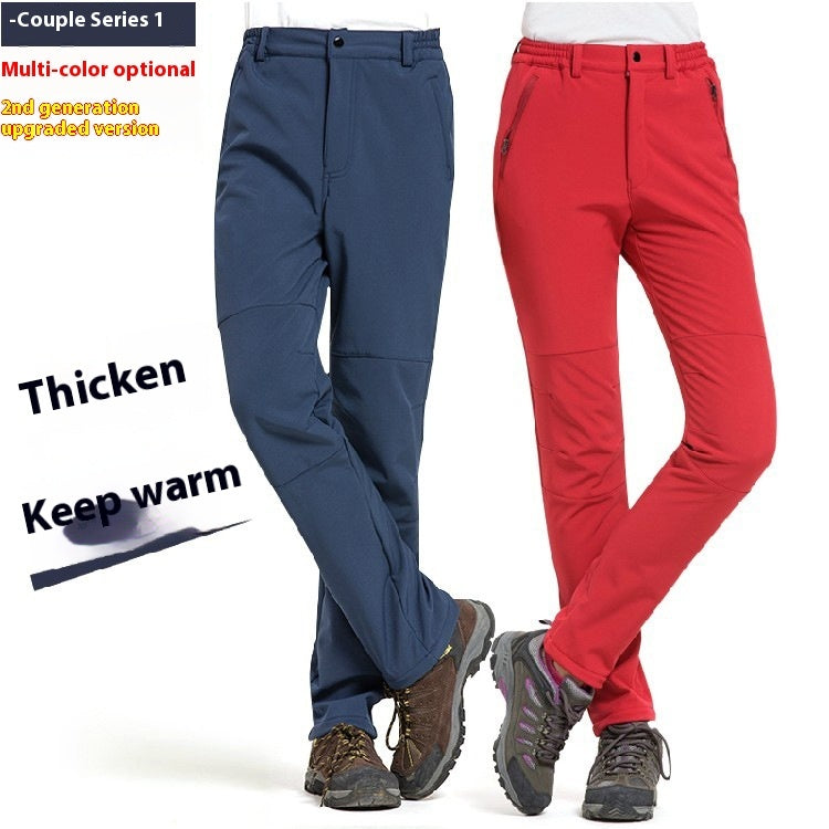 Autumn And Winter Tactical Pants Men And Women Outdoor Thickened Couple