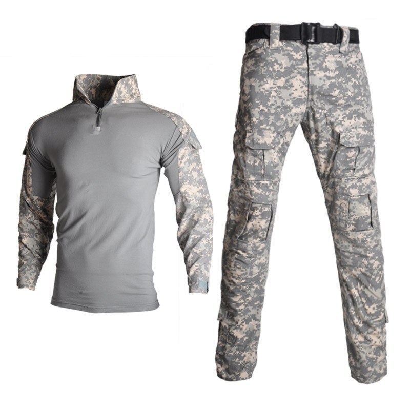 Airsoft Tactical Combat Gen3 G3 Camouflage Shirt Pant Special Force BDU Uniform - Black python pattern camouflage frog suit tactical suit combat Track & Field - Free Uk delivery: link in bio