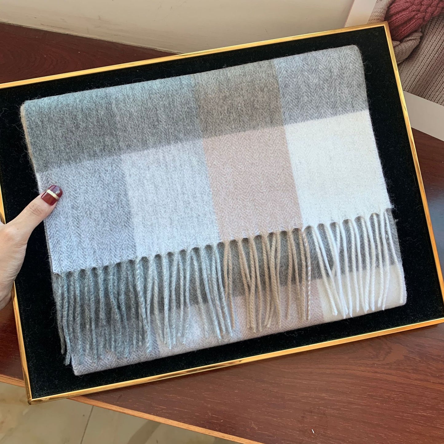 Edinburgh Scotland Edinburgh Plaid Scarf Winter New Wool Cashmere Warm wool scarves shawl dress