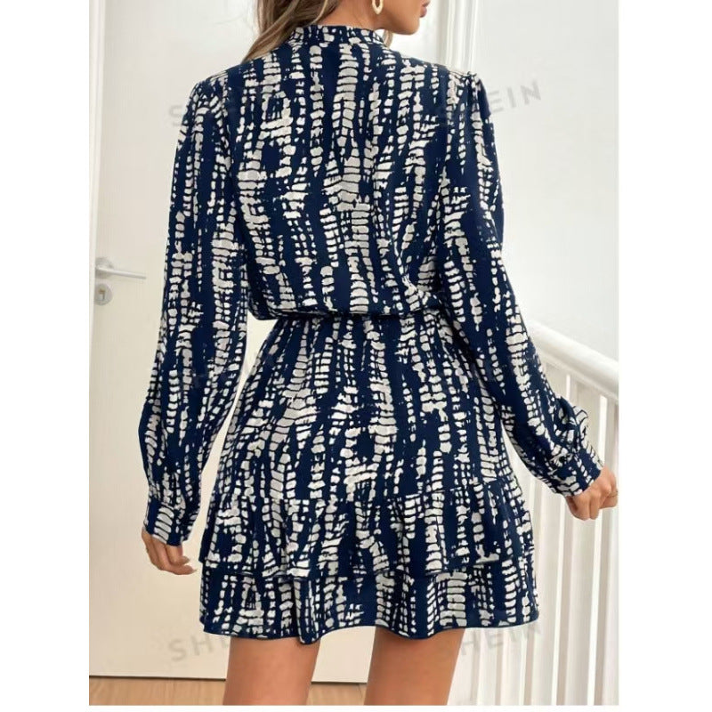 ✨ Women's Elegant Printed Ruffle Midi Dress – Perfect for Summer Beach travel Getaways ✨