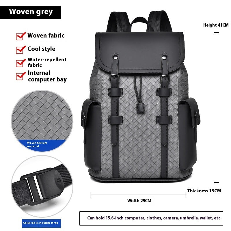 Curved Shoulder Strap New Men's Casual Business Travel Backpack bag