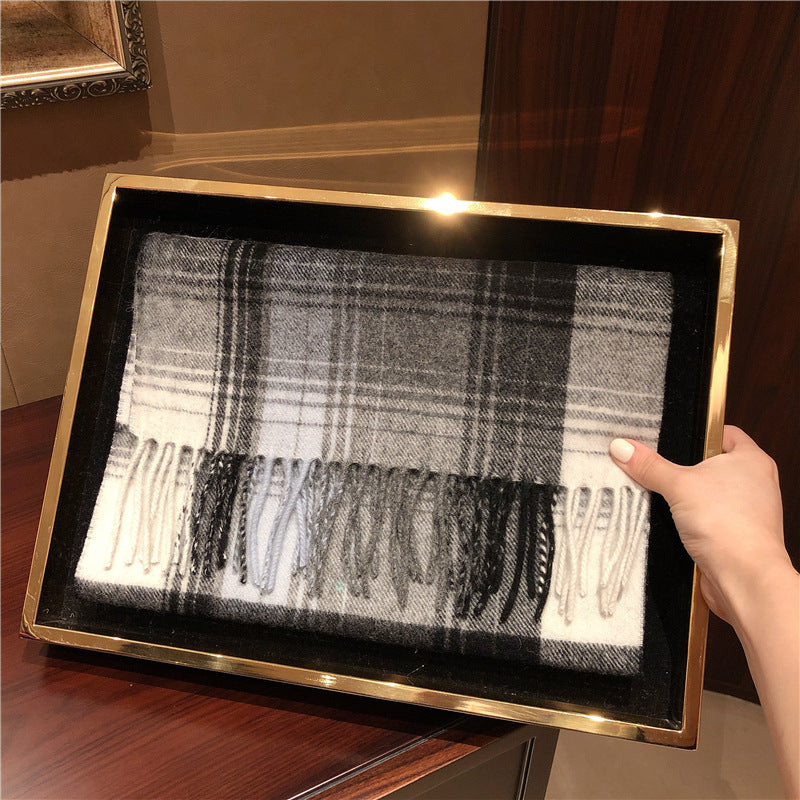 Edinburgh Scotland Edinburgh Plaid Scarf Winter New Wool Cashmere Warm wool scarves shawl dress