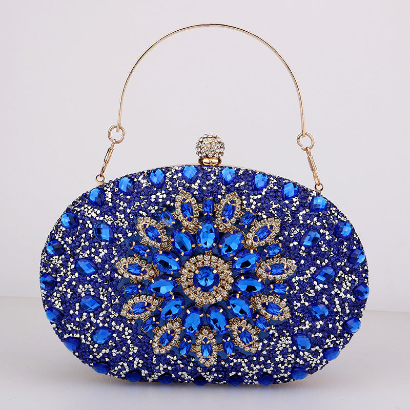 Women's DIAMONDS CRYSTALS Encrusted Party prom Formal dinner Wedding Cheongsam Versatile Banquet Evening clutch Bag handbag crossbody bag purse