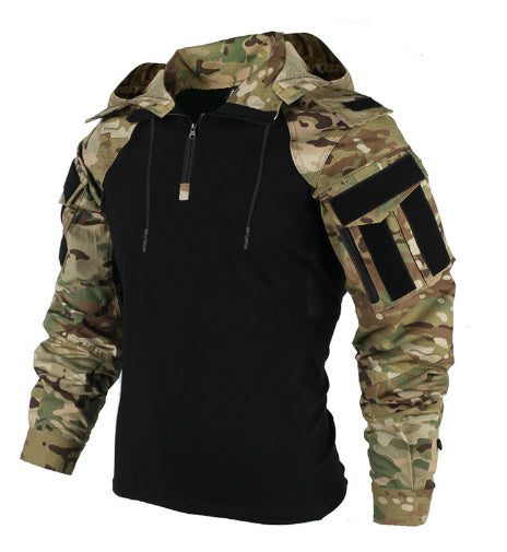 Tactical Tops Combat Clothing Spring T collard Shirt Jacket combat top dress