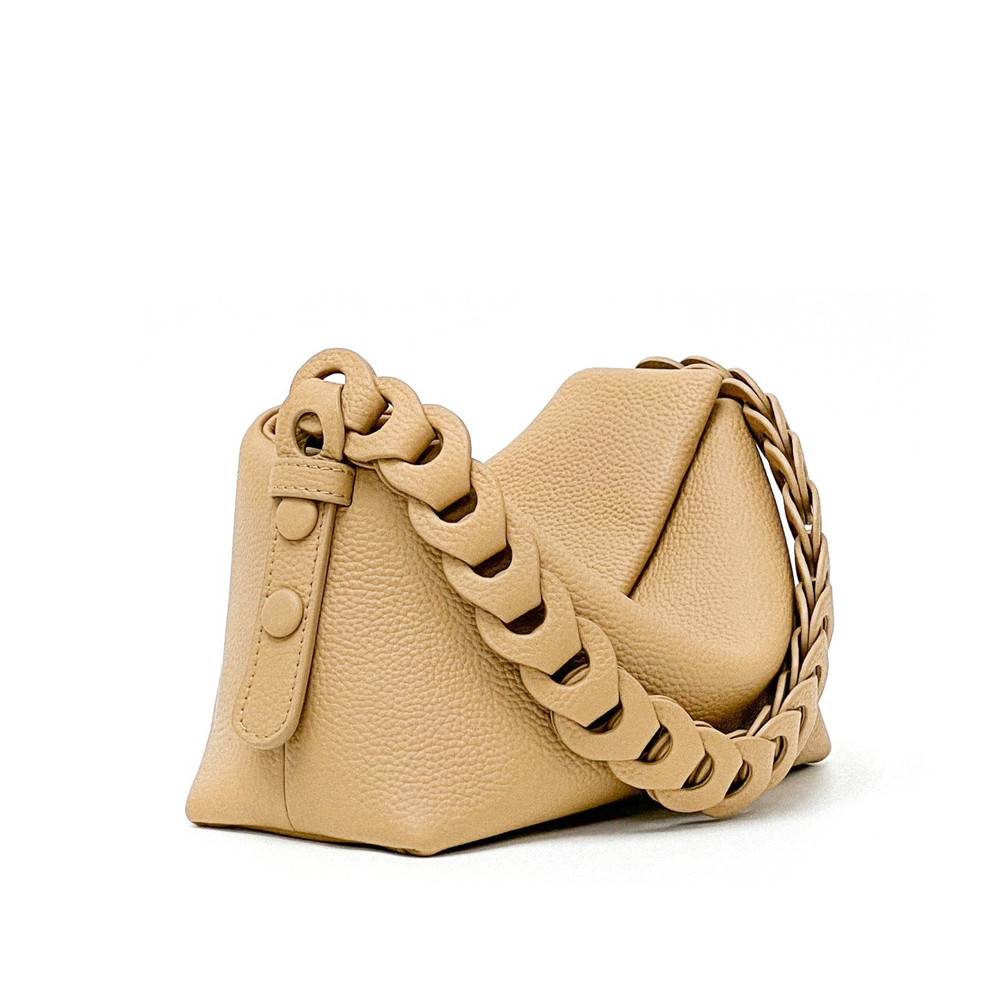 Female Niche Woven Genuine Cowhide Leather Single braided strap shoulder Bag handbag purse tote new