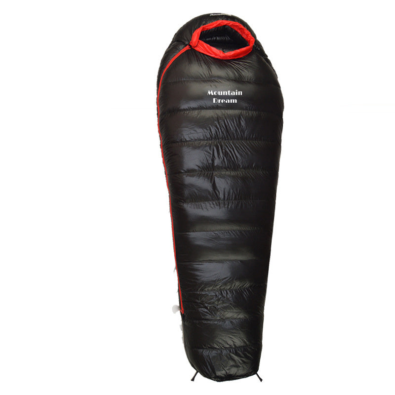 Ultralight Mummy Goose - Down-filled Sleeping Bag - Climbing Hiking Mountaineering Tactical Army Winter Survival bag with storage bag - waterproof wear resistant Tearproof Durable - 400g to 3000g down sleeping pods - emergency winter snow survival gear x