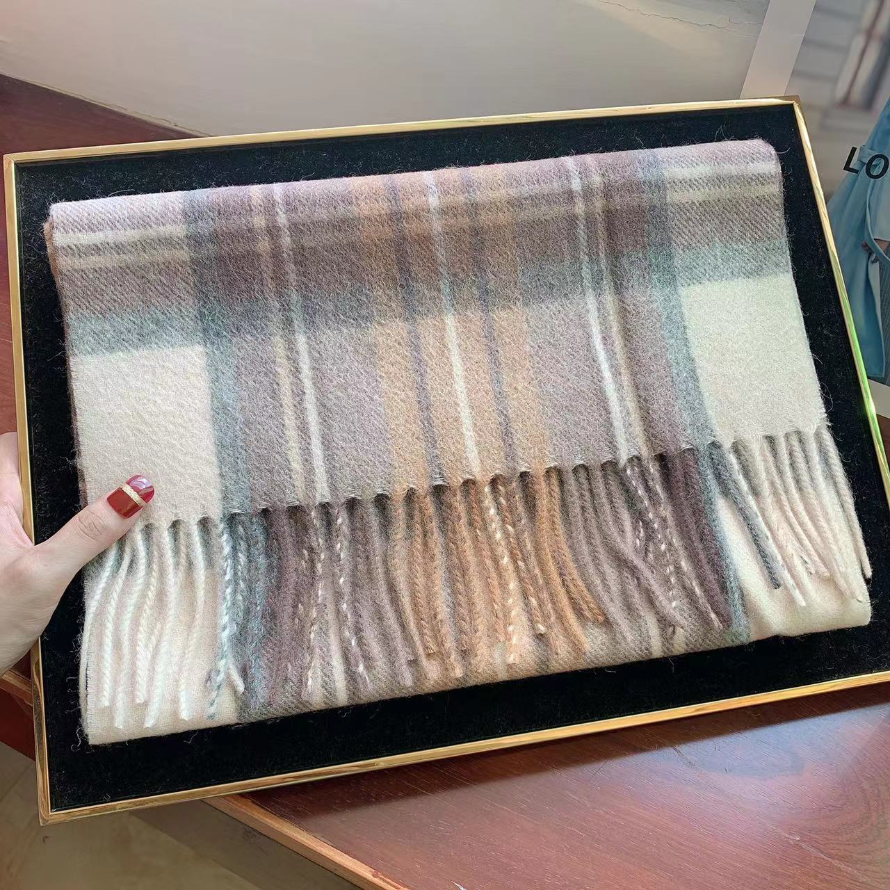 Edinburgh Scotland Edinburgh Plaid Scarf Winter New Wool Cashmere Warm wool scarves shawl dress