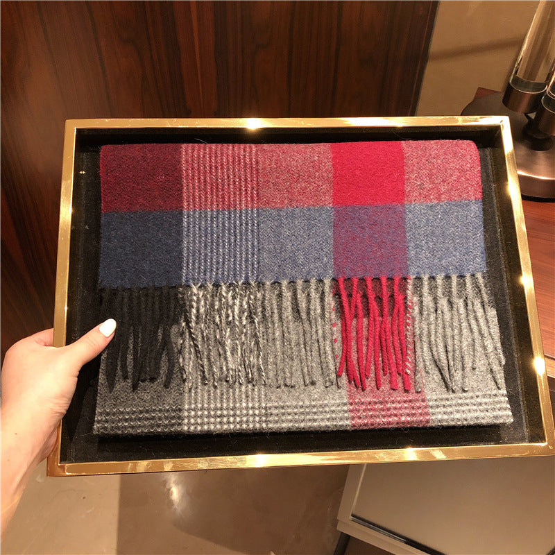 Edinburgh Scotland Edinburgh Plaid Scarf Winter New Wool Cashmere Warm wool scarves shawl dress