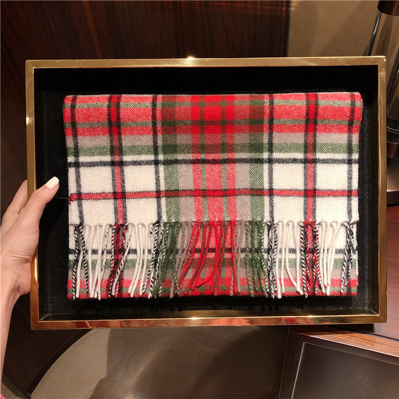 Edinburgh Scotland Edinburgh Plaid Scarf Winter New Wool Cashmere Warm wool scarves shawl dress