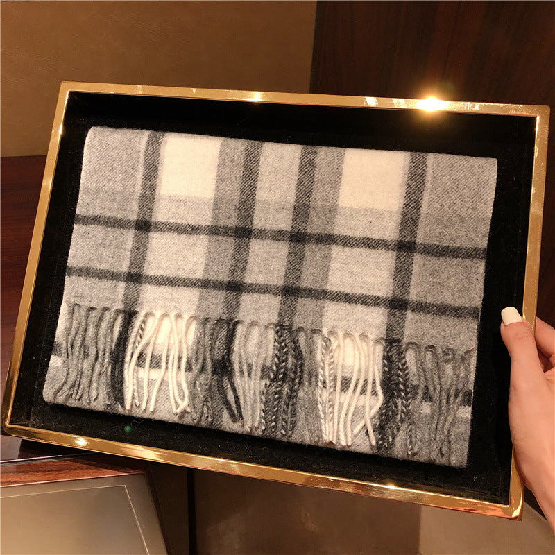 Edinburgh Scotland Edinburgh Plaid Scarf Winter New Wool Cashmere Warm wool scarves shawl dress
