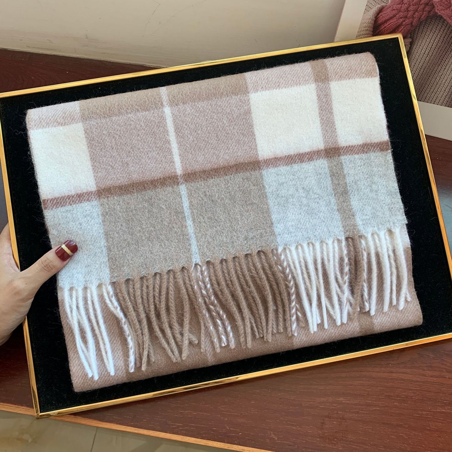 Edinburgh Scotland Edinburgh Plaid Scarf Winter New Wool Cashmere Warm wool scarves shawl dress