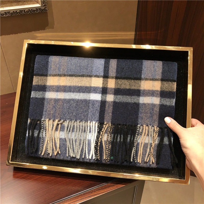Edinburgh Scotland Edinburgh Plaid Scarf Winter New Wool Cashmere Warm wool scarves shawl dress