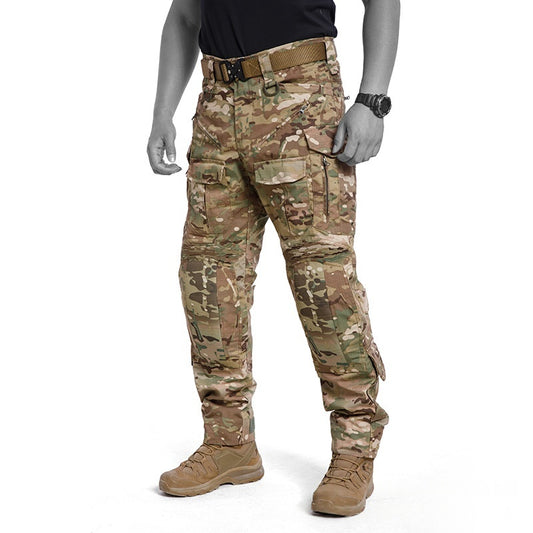 Men’s Tactical Combat Camouflage Pants Waterproof Outdoor Military Cargo Trousers Hiking