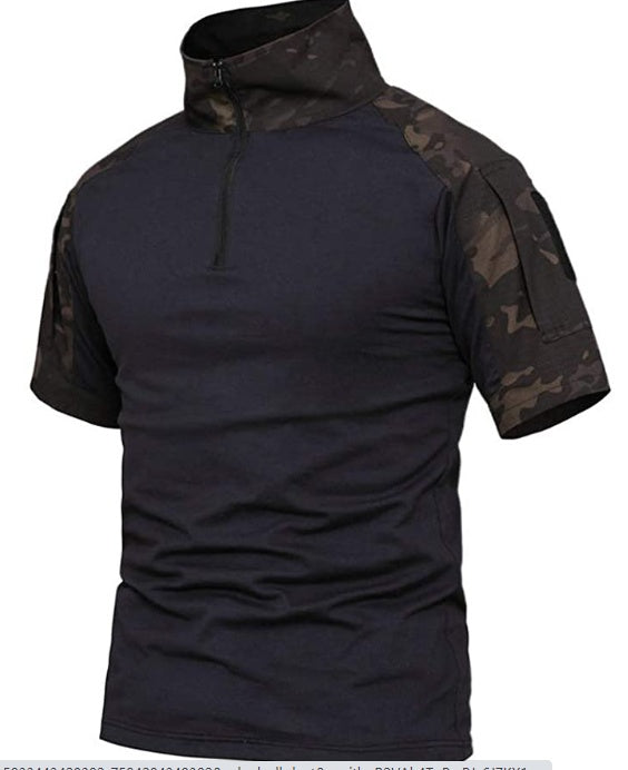 Mens Military Tactical Polo Shirt Army Combat Camouflage Outdoor Training Hunting Top polo shirt dress