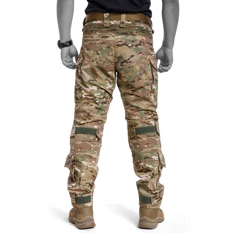 Men’s Tactical Combat Camouflage Pants Waterproof Outdoor Military Cargo Trousers Hiking