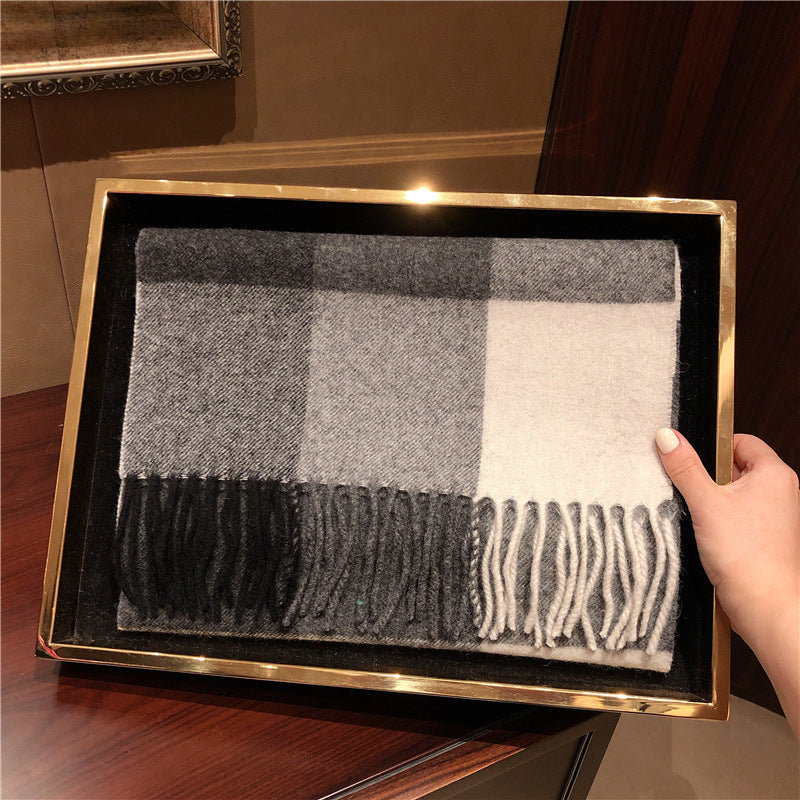 Edinburgh Scotland Edinburgh Plaid Scarf Winter New Wool Cashmere Warm wool scarves shawl dress