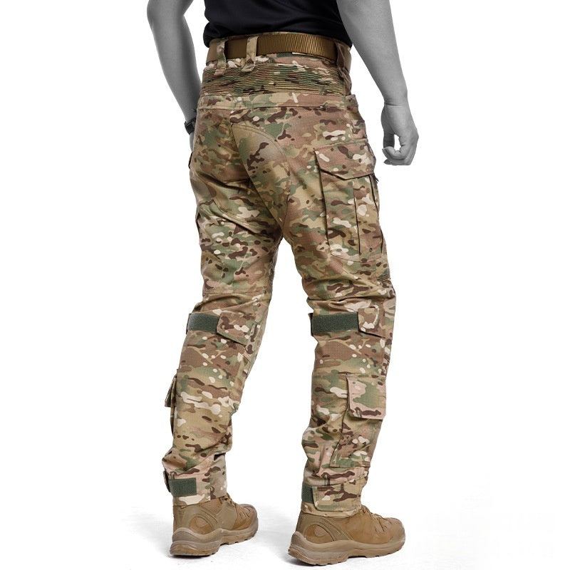 Men’s Tactical Combat Camouflage Pants Waterproof Outdoor Military Cargo Trousers Hiking