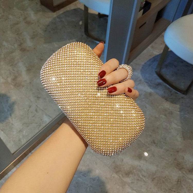 Evening Clutch Bags Diamond-Studded Evening Bag With Chain Shoulder Bag purse