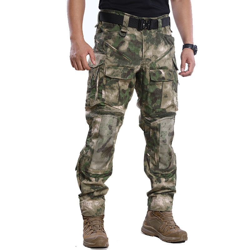 Men’s Tactical Combat Camouflage Pants Waterproof Outdoor Military Cargo Trousers Hiking
