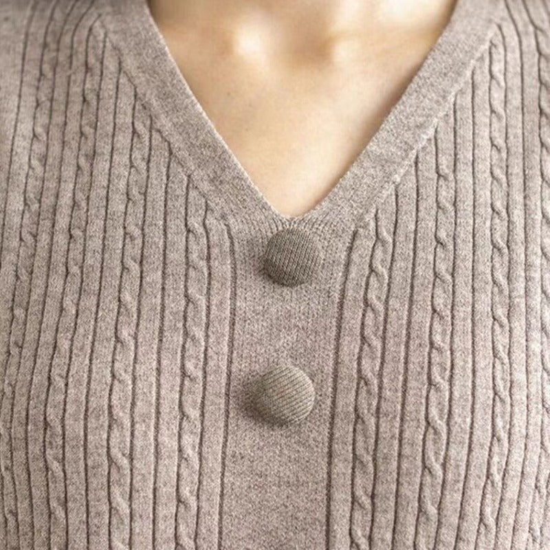 Women’s Autumn & Winter warm & cosy New wool Knitted long maxi Dress outfit jumper cardigan Shirt dress - warm & comfortable