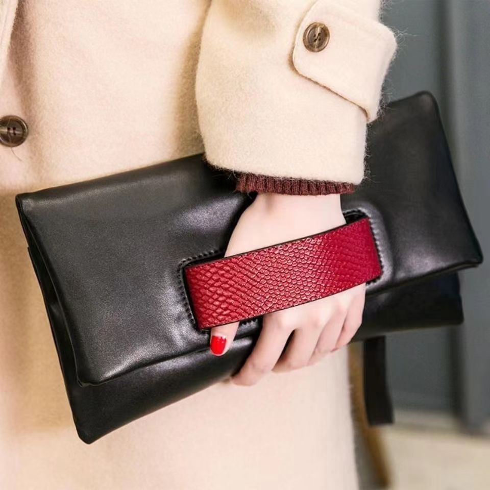 Genuine Leather Clutch Bag Female Graceful & Fashionable Envelope Evening Formal dinner bag