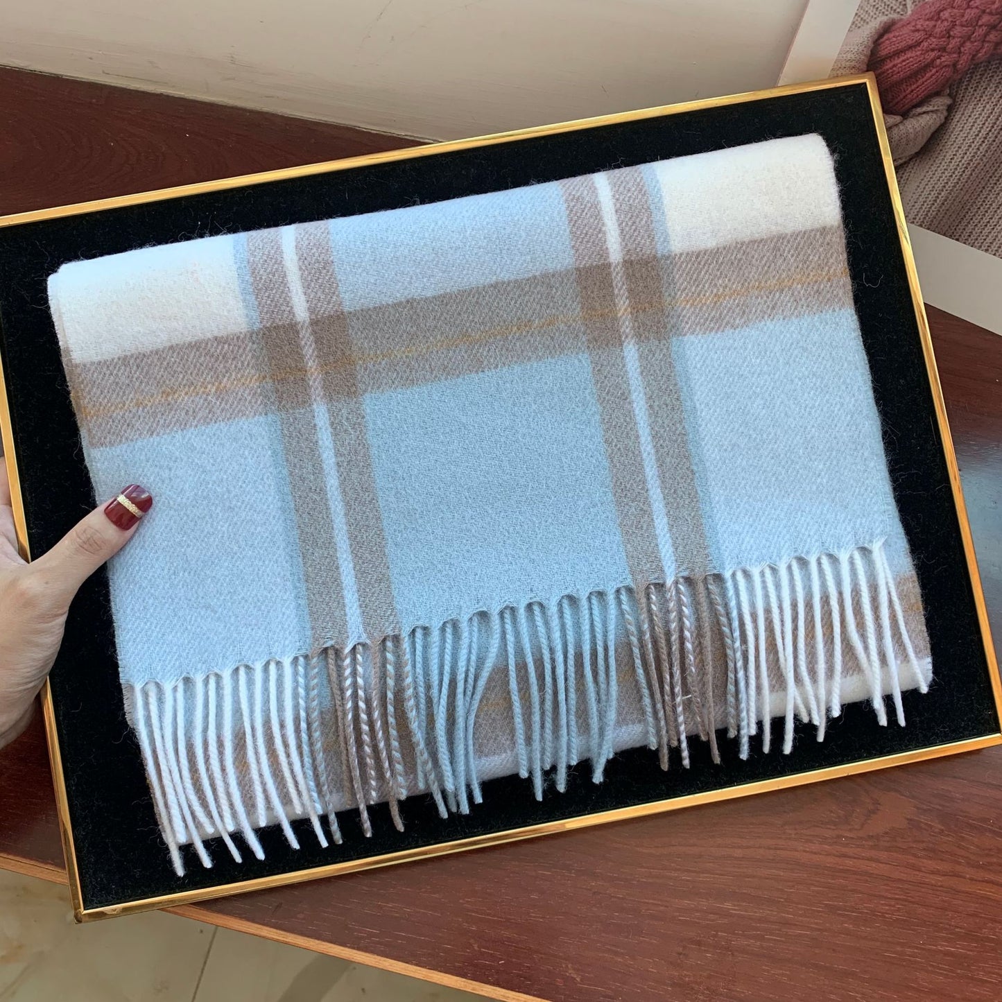 Edinburgh Scotland Edinburgh Plaid Scarf Winter New Wool Cashmere Warm wool scarves shawl dress