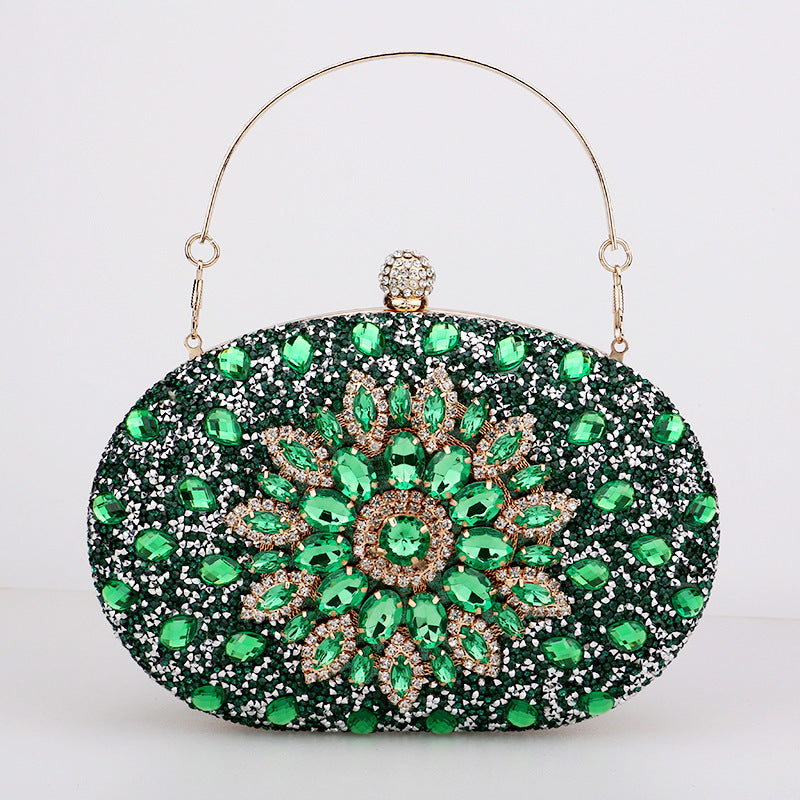 Women's DIAMONDS CRYSTALS Encrusted Party prom Formal dinner Wedding Cheongsam Versatile Banquet Evening clutch Bag handbag crossbody bag purse