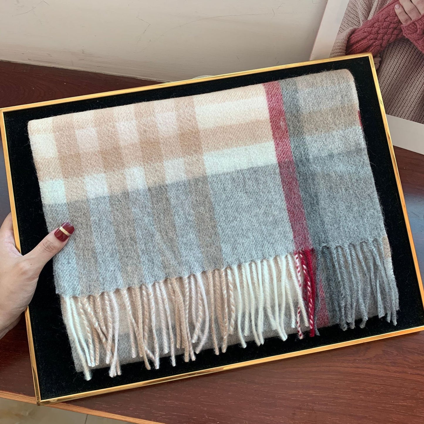 Edinburgh Scotland Edinburgh Plaid Scarf Winter New Wool Cashmere Warm wool scarves shawl dress