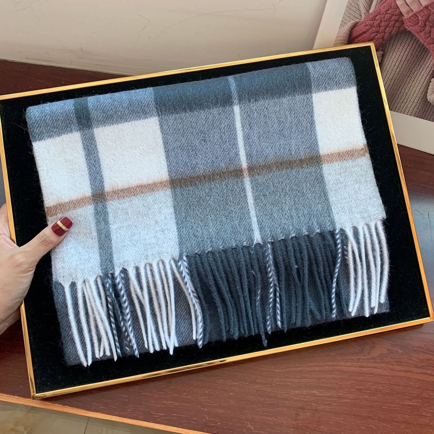 Edinburgh Scotland Edinburgh Plaid Scarf Winter New Wool Cashmere Warm wool scarves shawl dress