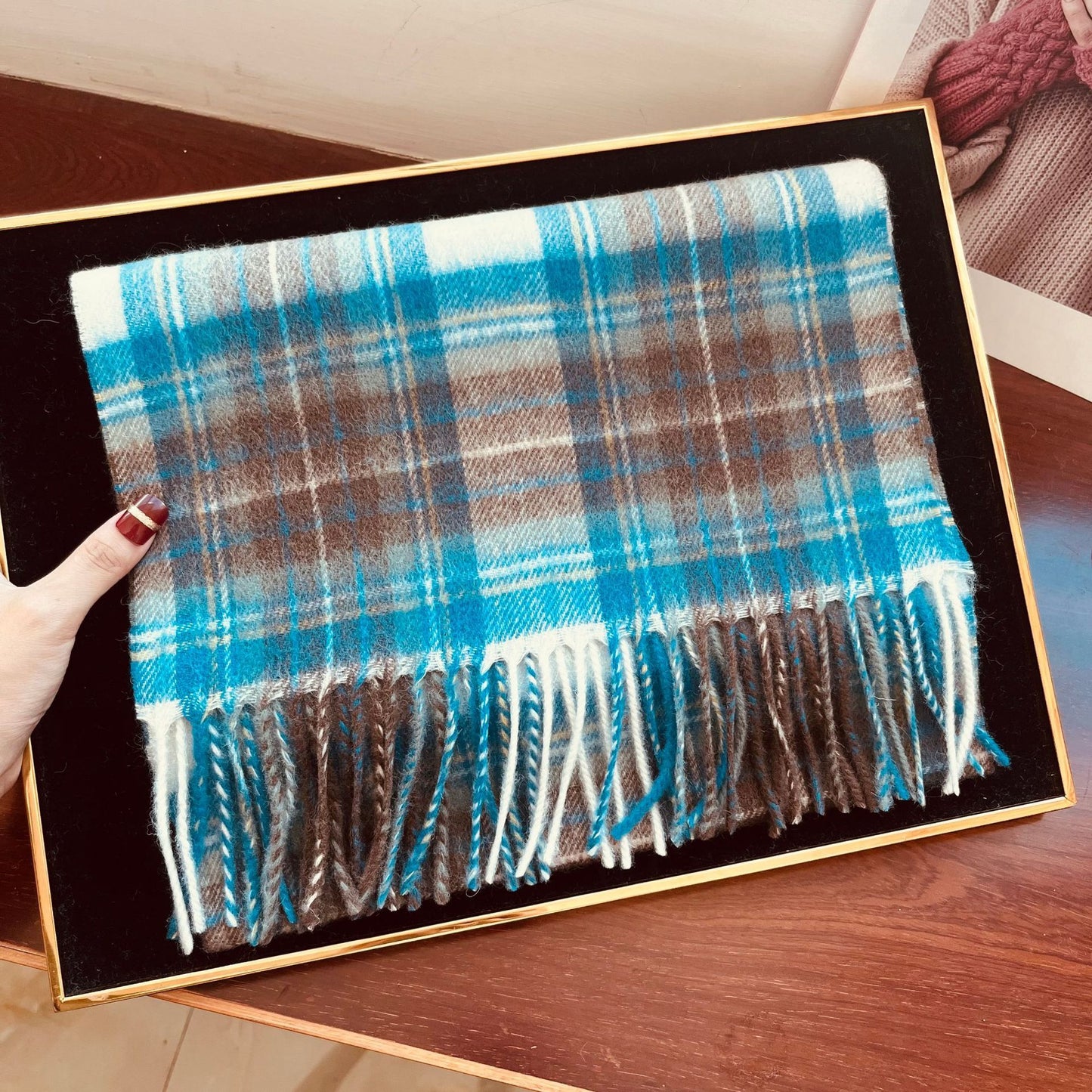 Edinburgh Scotland Edinburgh Plaid Scarf Winter New Wool Cashmere Warm wool scarves shawl dress