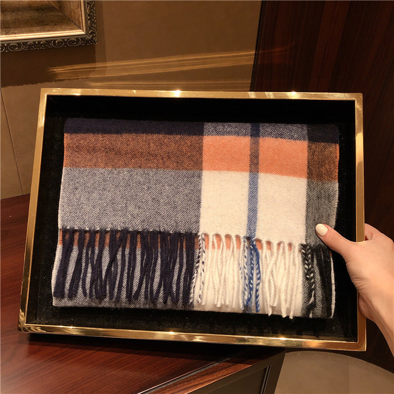 Edinburgh Scotland Edinburgh Plaid Scarf Winter New Wool Cashmere Warm wool scarves shawl dress