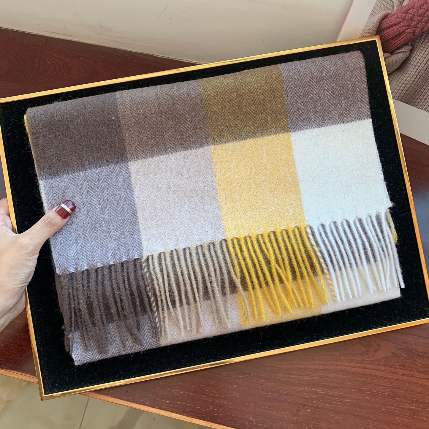 Edinburgh Scotland Edinburgh Plaid Scarf Winter New Wool Cashmere Warm wool scarves shawl dress