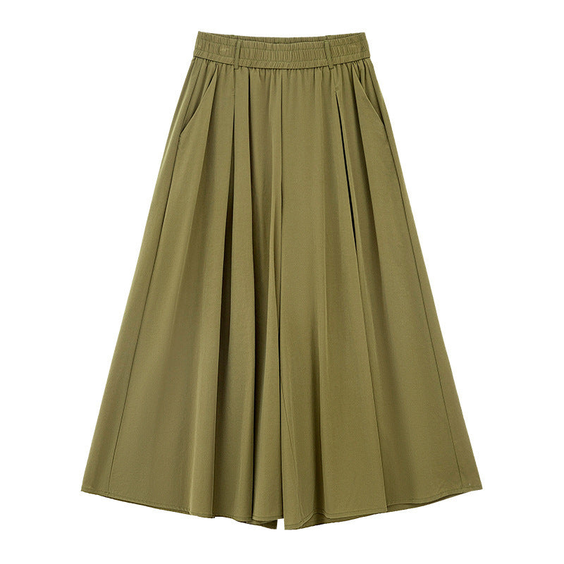 women's ladies hot chic Style Elastic Waistband Women's Straight Loose Pants trouser trending 2025