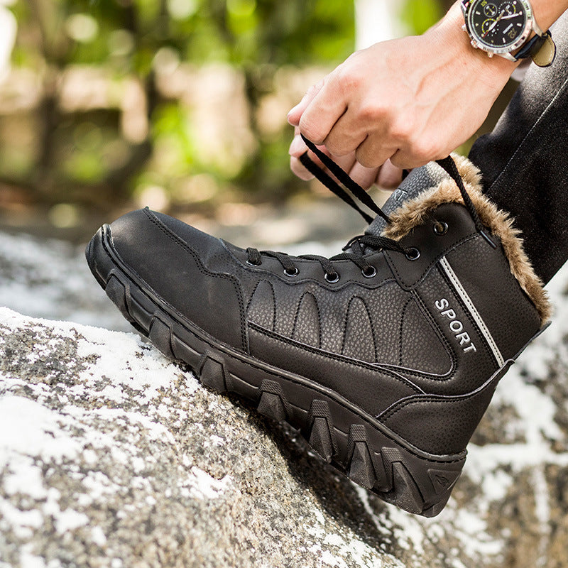 Men's Non-slip Thickening Thermal Travel Snow Boots - Activewear