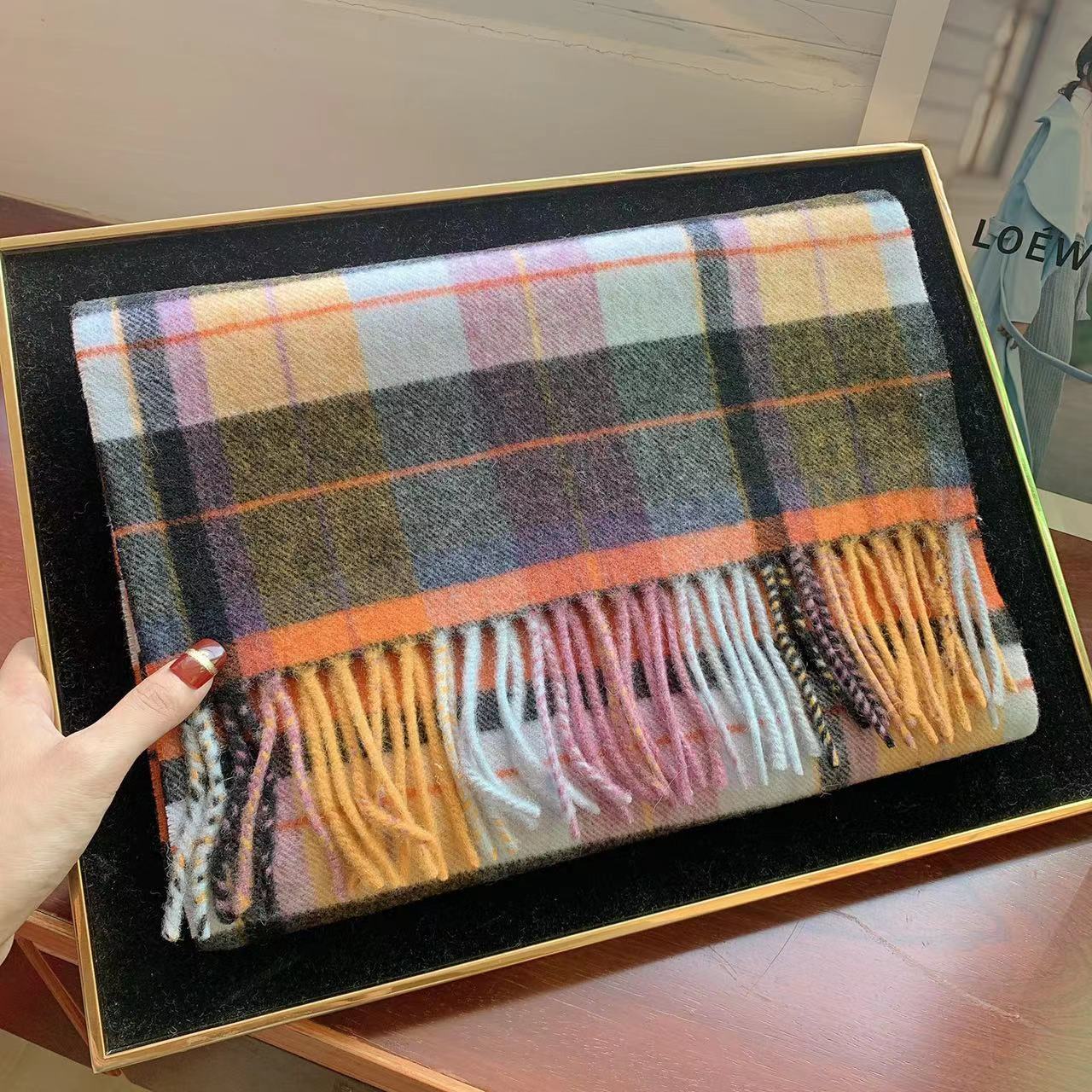 Edinburgh Scotland Edinburgh Plaid Scarf Winter New Wool Cashmere Warm wool scarves shawl dress