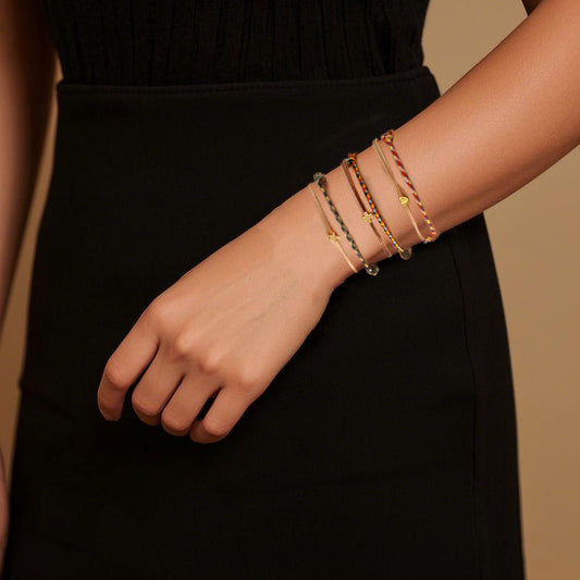 Mens Women's Cross-border Hot Selling Fashion Simple Handmade Woven Four-colour Bracelet Couple Girlfriends Gifts XINGX Bracelet