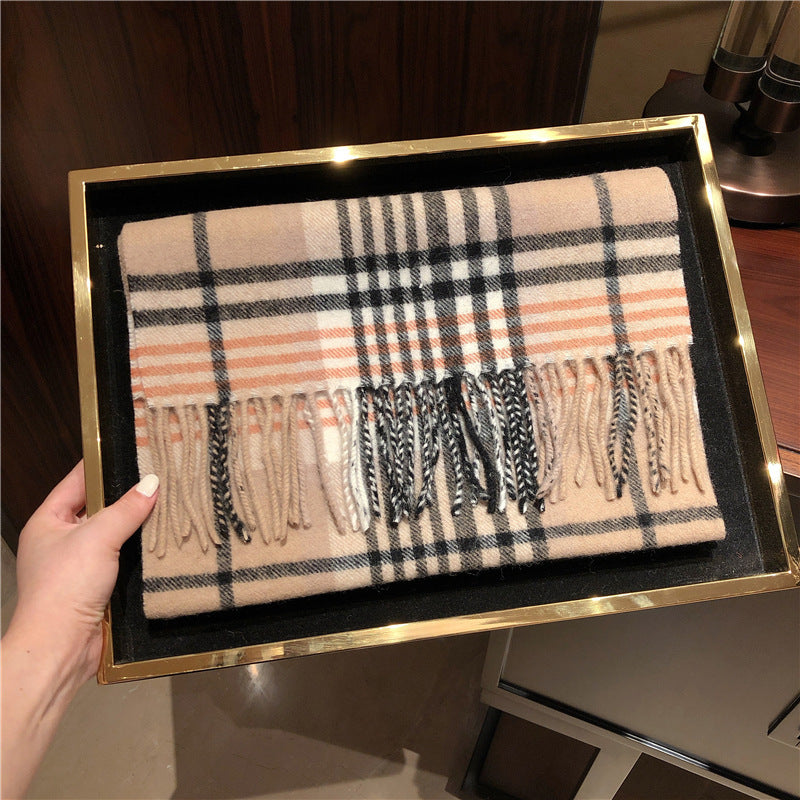 Edinburgh Scotland Edinburgh Plaid Scarf Winter New Wool Cashmere Warm wool scarves shawl dress