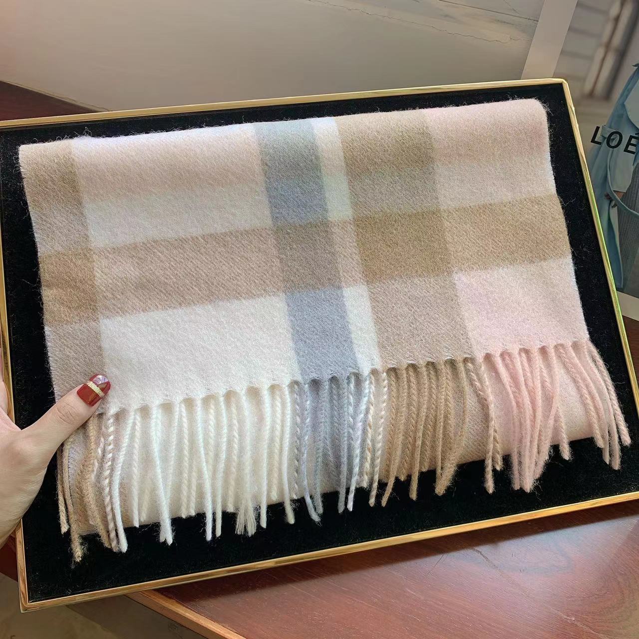 Edinburgh Scotland Edinburgh Plaid Scarf Winter New Wool Cashmere Warm wool scarves shawl dress