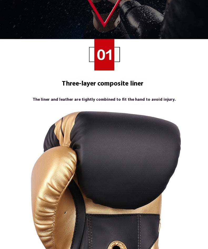 Professional Boxing Glove Sanda Fight Training Actual Combat Competition