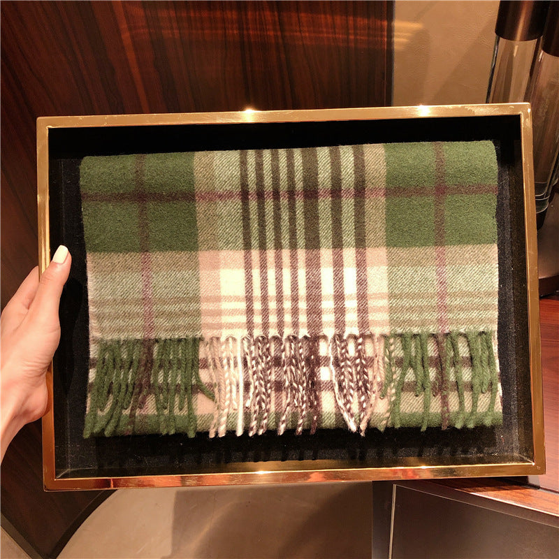 Edinburgh Scotland Edinburgh Plaid Scarf Winter New Wool Cashmere Warm wool scarves shawl dress