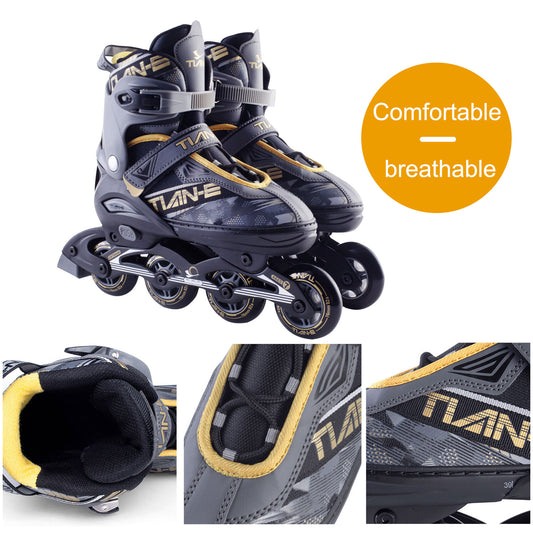 Universal Unisex Professional Inline Skates Roller skates adjustable skating Shoes